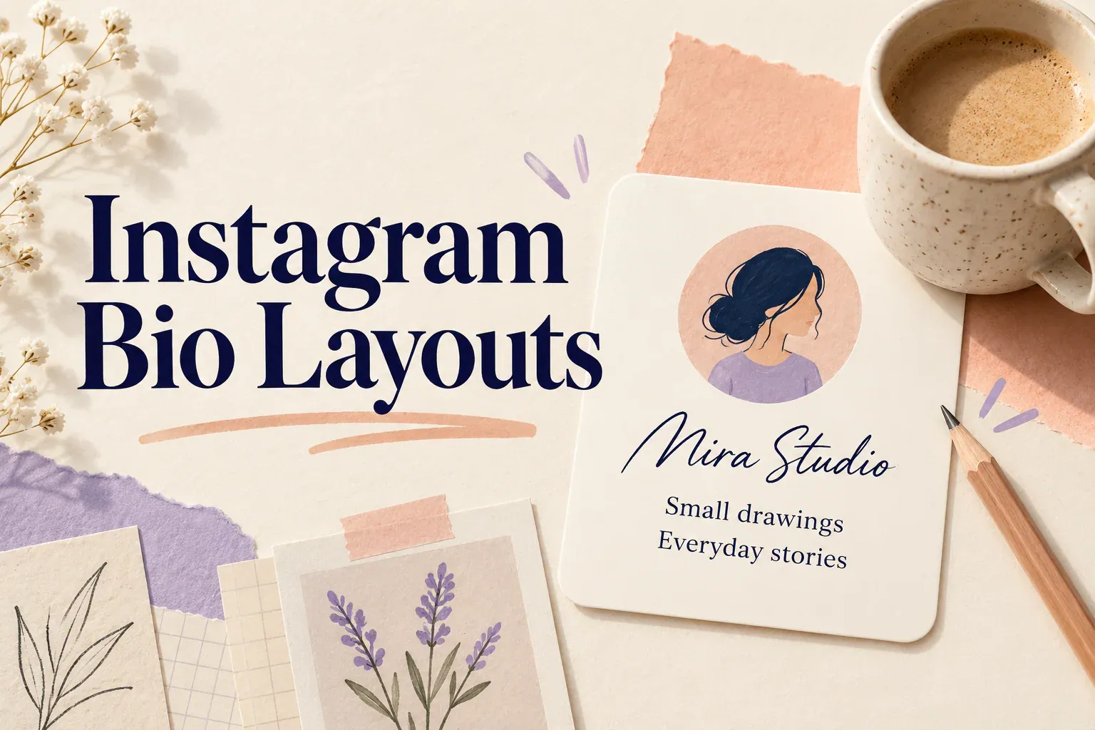 Copyable Instagram bio layouts for creators and businesses.
